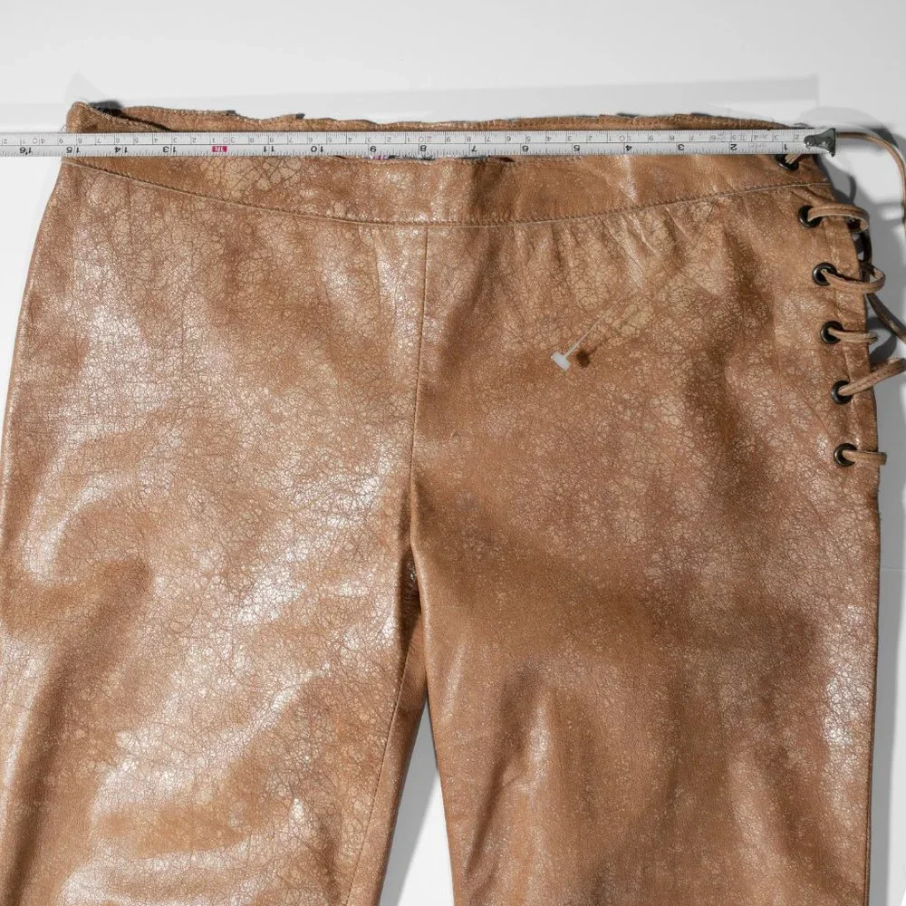 Emanuel Ungaro Fuchsia Leather pants - Size 6 - Picture 6 of 14